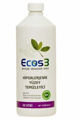 Ecos3 Hipo-Alerjenik Yüzey Temizleyici 1000 ml